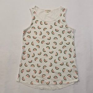 Girls CrewCuts Tank Top in Summery Watermelon Print, Size 12